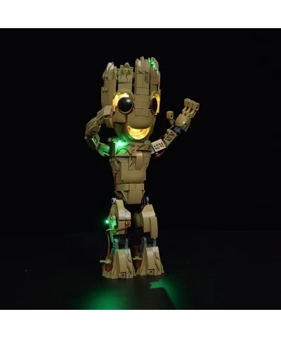 Led Light Kit for Lego I am Groot Collectible Building Kit Led Lighting Kit Blocks Light Set Compatible with Lego 76217 (Only...