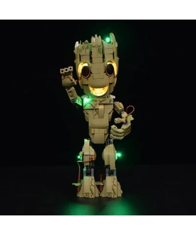 Led Light Kit for Lego I am Groot Collectible Building Kit Led Lighting Kit Blocks Light Set Compatible with Lego 76217 (Only...