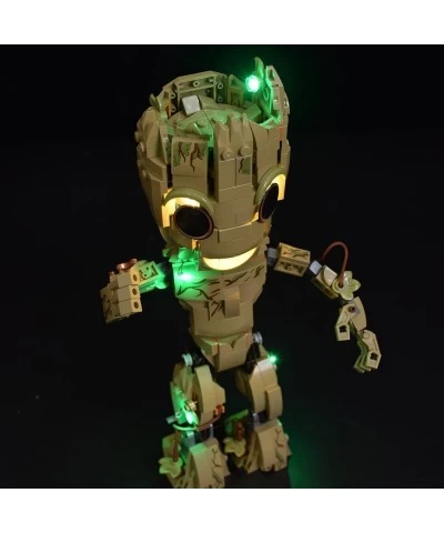 Led Light Kit for Lego I am Groot Collectible Building Kit Led Lighting Kit Blocks Light Set Compatible with Lego 76217 (Only...