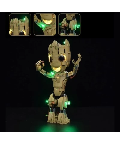 Led Light Kit for Lego I am Groot Collectible Building Kit Led Lighting Kit Blocks Light Set Compatible with Lego 76217 (Only...