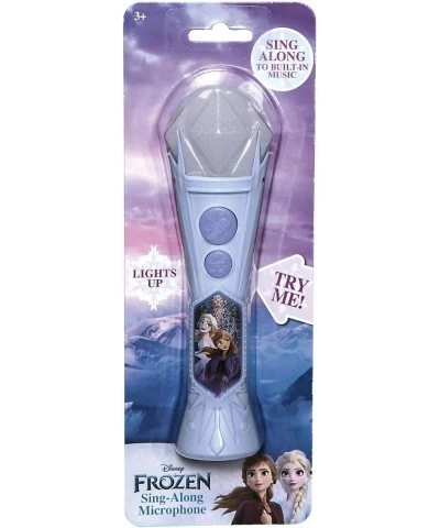 Disney Frozen 2 Karaoke Sing Along Microphone for Kids Built in Music Flashing Lights Pretend Mic Toys for Kids Karaoke Machi...