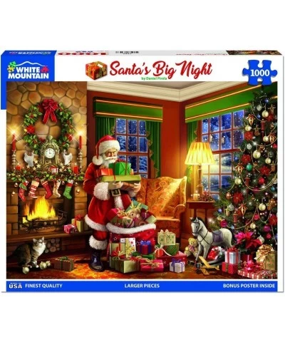 Santa’s Big Night 1000 Piece Jigsaw Puzzle Christmas Puzzle Holiday Puzzle $58.89 Jigsaw Puzzles