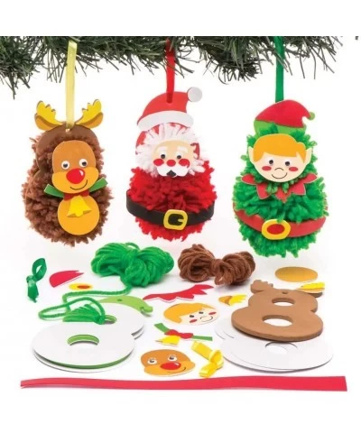 AR752 Christmas Pom Poms Ornament - Pack of 3 Creative Christmas Art and Craft Supplies for Kids to Make and Decorate $17.56 ...