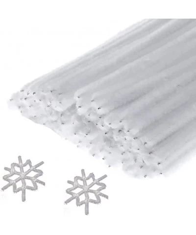 100Pcs White Pipe Cleaners Chenille Stem for DIY Crafts Arts Wedding Home Party Holiday Decoration 6 mm x 12 Inch $17.96 Craf...