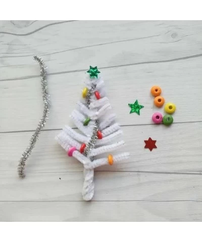 100Pcs White Pipe Cleaners Chenille Stem for DIY Crafts Arts Wedding Home Party Holiday Decoration 6 mm x 12 Inch $17.96 Craf...