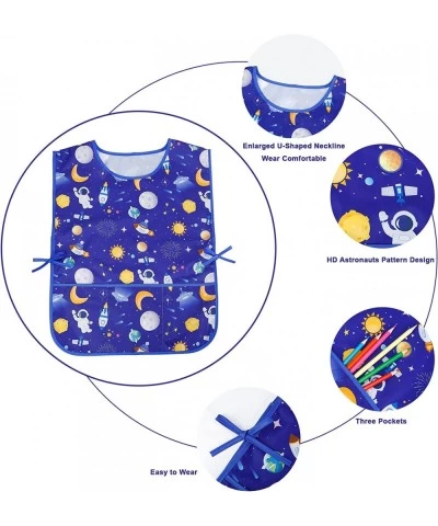 2PCS Kids Art Smocks with 3 Pockets Water-resistant Painting Aprons for Child 3-7 Years for Classroom Kitchen Crafts $16.52 K...