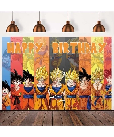 Dragon Theme Birthday Party Decorations - 5X3Ft Dragon Theme Happy Birthday Party Back drop for Anime Dragon Party Decoration...