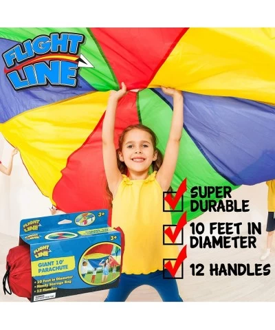 Kids 10 Foot Play Parachute Toy for Boys and Girls with 12 Handles for Team Group Cooperative Games Ages 3 + $51.00 Toy Sport...