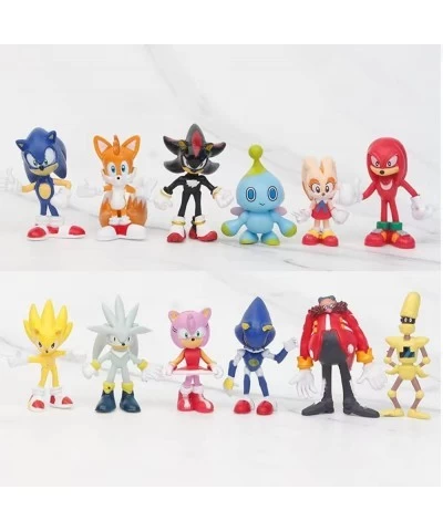 12 Pack Mini Sonic Hedgehog Action Figures Sonic Toy 1.57-2.17'' Tall Sonic Hedgehog Toys Perfect Kids Gifts. $40.84 Action F...