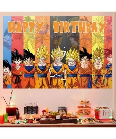 Dragon Theme Birthday Party Decorations - 5X3Ft Dragon Theme Happy Birthday Party Back drop for Anime Dragon Party Decoration...