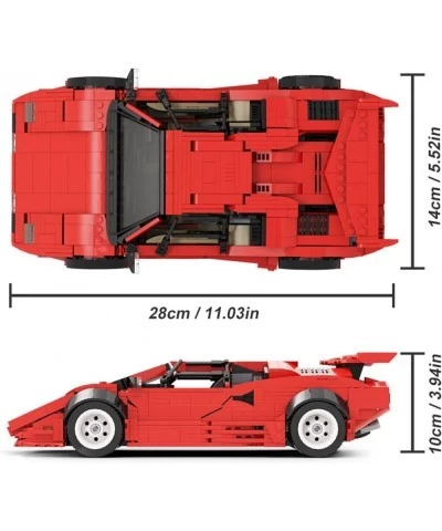 Supercar LP5000 QV Building Block Set Race Car Building Kit and Engineering Toys Building Project for Adults Collectible Mode...