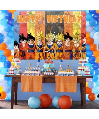 Dragon Theme Birthday Party Decorations - 5X3Ft Dragon Theme Happy Birthday Party Back drop for Anime Dragon Party Decoration...