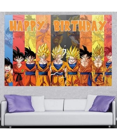 Dragon Theme Birthday Party Decorations - 5X3Ft Dragon Theme Happy Birthday Party Back drop for Anime Dragon Party Decoration...