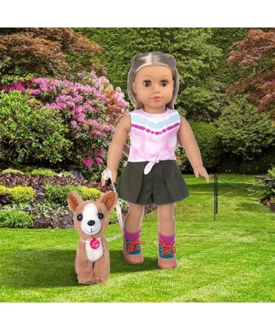 8 Pcs 18 Inch Girl Doll Clothes Accessories - 18 Inch Doll Clothes with Doll Backpack Sunglasses Camera Cell Phone Toy Dog an...