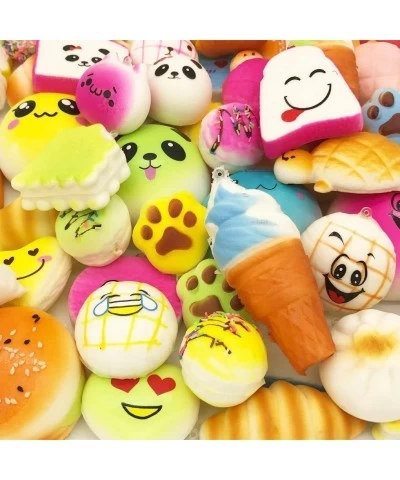 Random 30pcs Squishies Toys Jumbo Medium Mini Slow Rising Kawaii Squishy Cake/Panda/Bread/Buns Phone Straps for Kids Stocking...