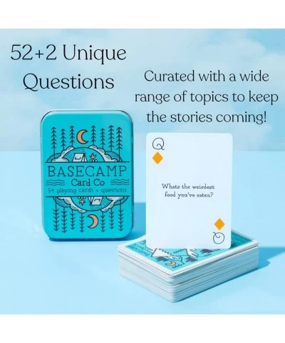 Basecamp Cards: Second Edition Conversation Starters - 52+2 Family Friendly Unique Questions - Family Conversation Cards - Pl...