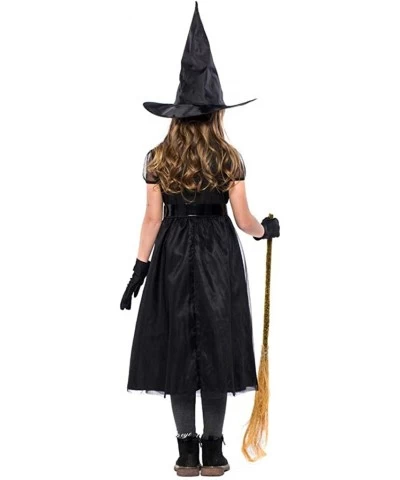 Girls Black Witch Costume Halloween Fancy Dress Up for Kids $35.36 Kids' Costumes