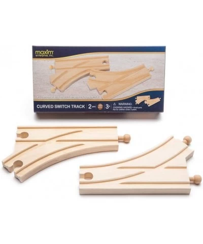 Maxim Toy Train Wooden Curved Switch Track (2 Pieces) : 50907 $16.41 Toy Train Set Tracks