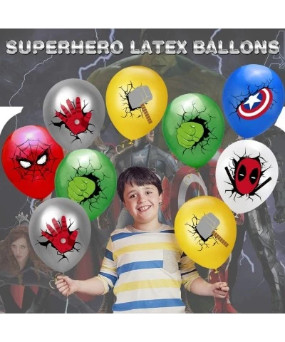 Happy Birthday Decoration Party Decoration Set 58 Pack Superhero Theme Birthday Party Supplies Included Happy Birthday Banner...