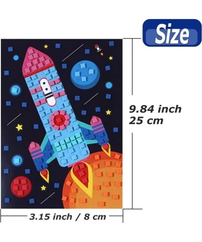 Mosaic Sticker Art Kits for Kids Foam Craft Stickers Mosaics Pictures DIY Sticker-by-Number Handmade Art Kits for Kids $25.76...