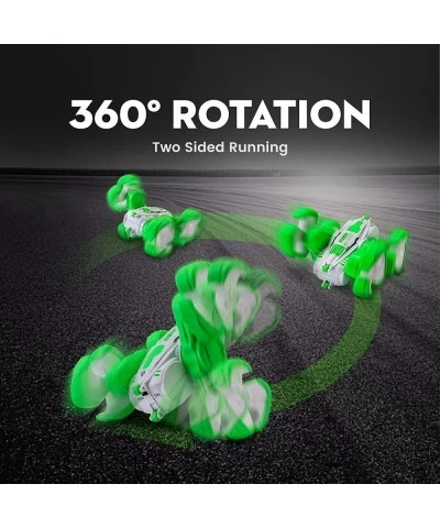 Remote Control Car RC Car Truck Toys Hobby RC Cars 4WD Off Road 360° Flip 4 Wheels Drive RC Stunt Car with 2 Rechargeable Bat...