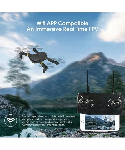 Drone with Camera for Adults and Kids 4K Two Cameras HD Wide Angle FPV Live Video RC Quadcopter Helicopter One Key Start Alti...