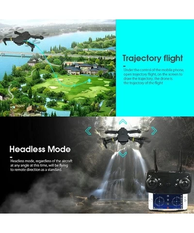 Drone with Camera for Adults and Kids 4K Two Cameras HD Wide Angle FPV Live Video RC Quadcopter Helicopter One Key Start Alti...