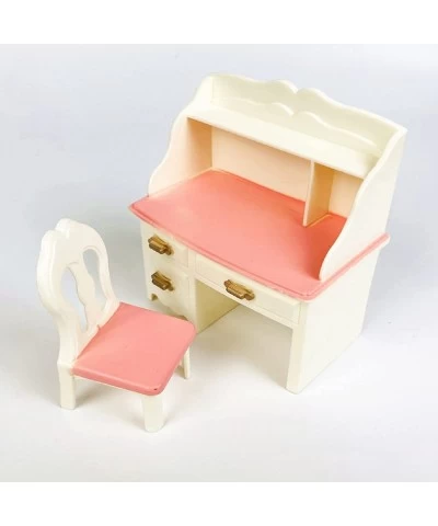 Dollhouse Miniatures Furniture Accessories Dollhouse Table Chairs High Simulation Doll Plastic Table Chairs Model DIY for Mic...