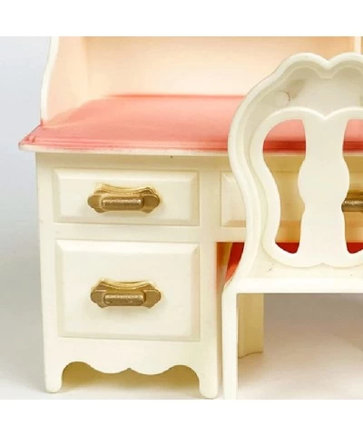 Dollhouse Miniatures Furniture Accessories Dollhouse Table Chairs High Simulation Doll Plastic Table Chairs Model DIY for Mic...