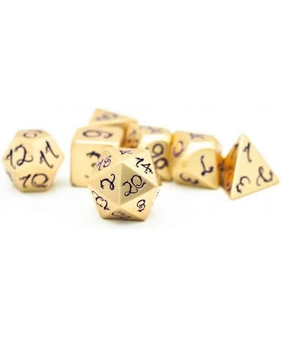 Metal Dice with Metal Box 7 PCs DND Dice Polyhedral Dice Set with Dragon Font for Role Playing Game Dungeons and Dragons D&D ...