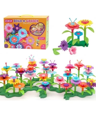 Flower Garden Building Toys 148 Pieces Plastic Clay Flowers Kit Stem Toy for Preschool boy and Girl Birthday for Kids Ages 3 ...