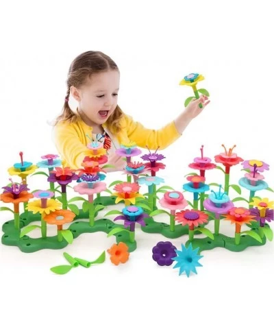 Flower Garden Building Toys 148 Pieces Plastic Clay Flowers Kit Stem Toy for Preschool boy and Girl Birthday for Kids Ages 3 ...