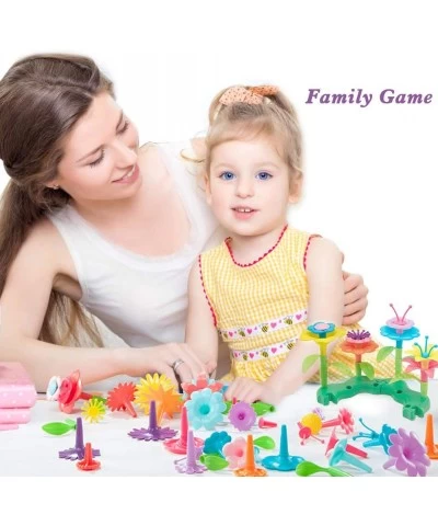 Flower Garden Building Toys 148 Pieces Plastic Clay Flowers Kit Stem Toy for Preschool boy and Girl Birthday for Kids Ages 3 ...