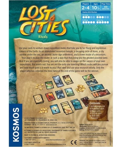 Lost Cities: Rivals Card Game | Strategy Auction Adventure | Vibrant Colors for Two to Four Players | Family Friendly Fun by ...