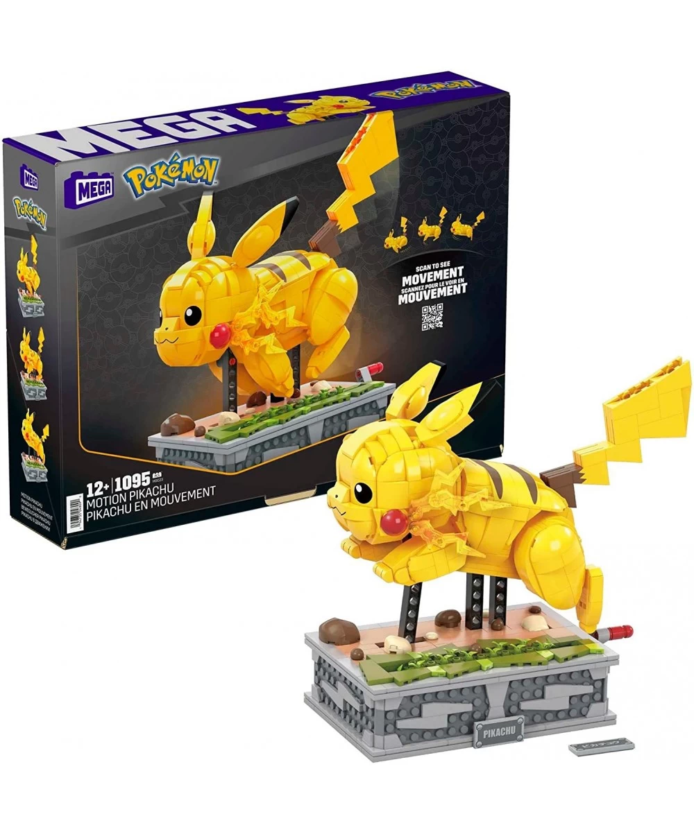 Pokémon Figure Toy for Adults Building Set Motion Pikachu Collectible with Mechanized Motion Brick $134.19 Toy Building Sets