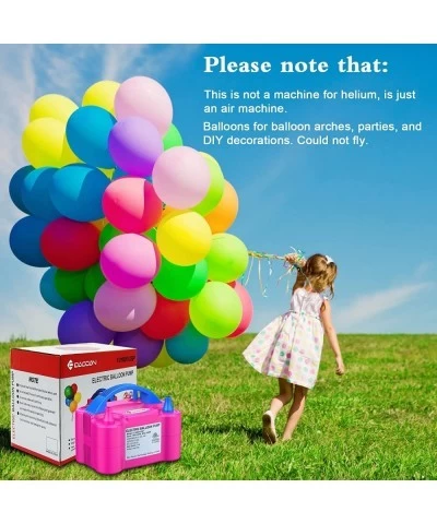 Portable Dual Nozzle Rose Red 110V 600W Electric Balloon Blower Pump/Electric Balloon Inflator for Decorations $37.45 Kids' P...