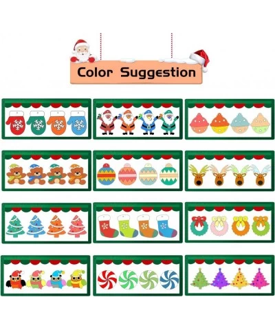 Christmas Craft Kit for Kids 36pcs Wooden Christmas Ornaments with Painting Set Paint Your Own Christmas Ornaments DIY Orname...