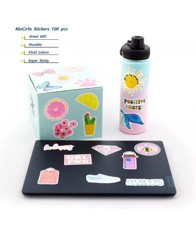 Waterproof Stickers for Water Bottle - 100pcs Cute Aesthetic Stickers for Laptop Computer Phone PC Skateboard Luggage Hydro F...