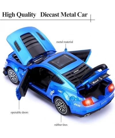 Diecast Cars for Boys GT500 Metal Model Cars Pull Back Toy Car with Sounds and Lights Toy Gifts for 3+ Years Old Kids(Blue) $...