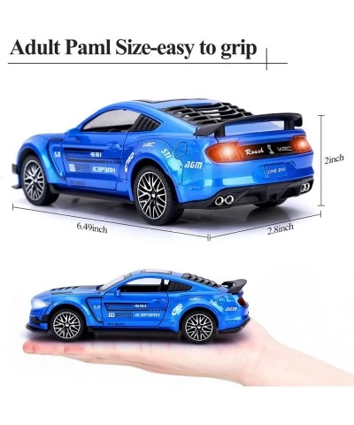 Diecast Cars for Boys GT500 Metal Model Cars Pull Back Toy Car with Sounds and Lights Toy Gifts for 3+ Years Old Kids(Blue) $...