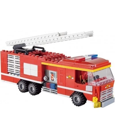 City Fire Ladder Truck Building Sets 219 Pieces Firetruck Model STEM Building Toys Fire Rescue Engine Firefighter Vehicles Bu...