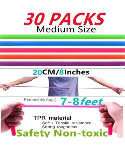 30 Packs 20CM/8Inches Monkey Noodles Physical Exercise Stretch String Stress Relief Stretches to 7-8 Feet $30.92 Toy Sports P...