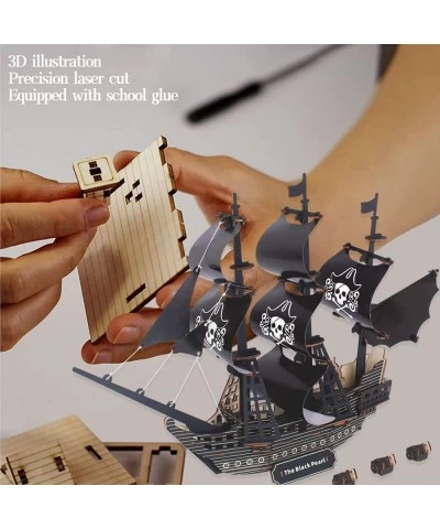 3D Wooden Puzzles for Adults and Kids Pirate Ship Wood Building Kits STEM Toys Crafts for Girls and Boys $26.81 3-D Puzzles