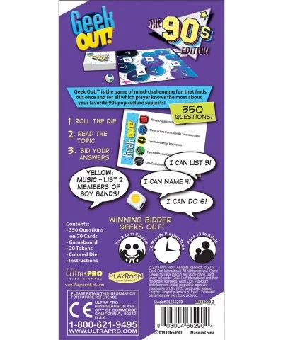 Geek Out! 90s Edition (PLE66290) $20.91 Board Games