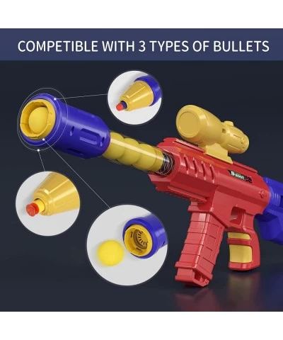 2 in 1 Shooting Game Toy for Kids 2pk Foam Ball Popper Air Guns with Shooting Target 24 Foam Balls 40 Foam Darts Indoor and O...