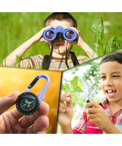 Binoculars for Kids Set with Magnifying Glass & Compass (Green)- Christmas Toys Kids Binoculars for 3-12 Years Boys and Girls...