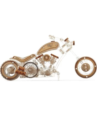 Chopper-V1 3D Puzzle Motorcycle for Adults – 211 Pcs Self-Assembly Mechanical Modelling Kit 14+ – Premium Quality Plywood and...