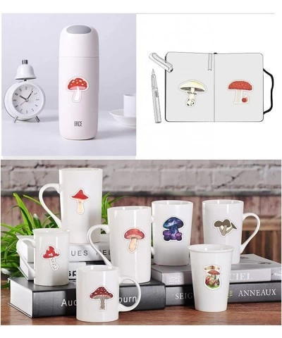 Cute Mushroom Stickers for Water Bottle Teen and Girl Waterproof Laptop Computer Skateboard Bicycle Luggage Guitar Travel Cas...