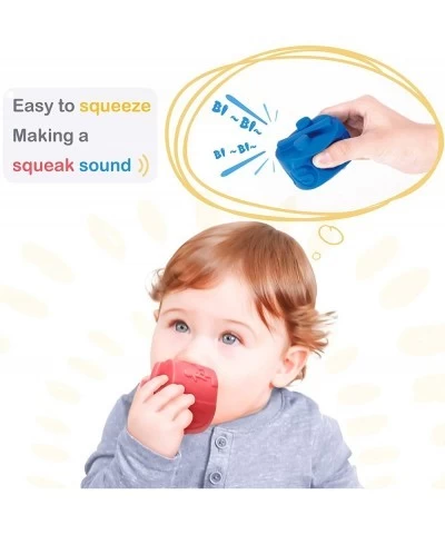 10 Pcs Baby Soft Stacking Building Blocks & Sensory Ball Infant Toys Montessori Toys for Toddler Educational Squeeze Balls fo...