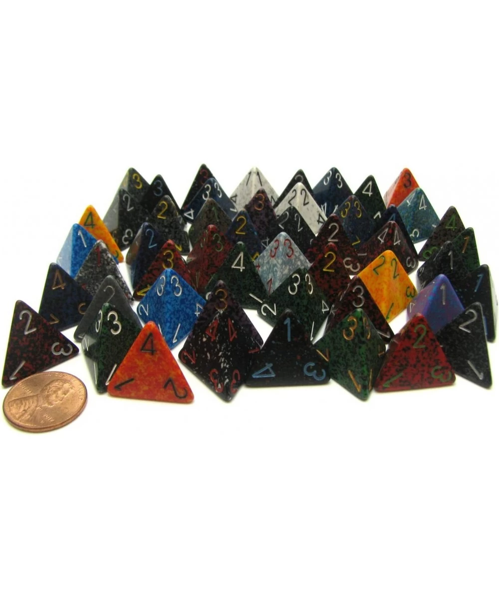 DND Dice Set - D&D Dice - 16mm Assorted Speckled Plastic Polyhedral Dice Set - Dungeons and Dragons Dice Includes 50 Dice – D...